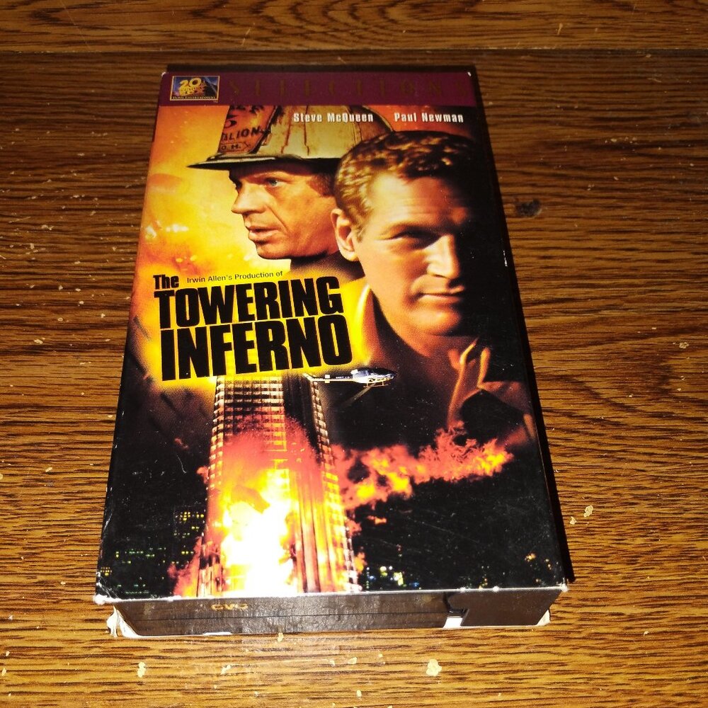 The Towering Inferno (VHS, 1999, 20th Century Fox) Steve McQueen Paul Newman